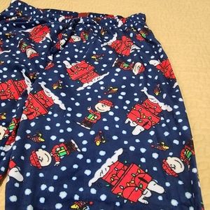 Peanuts Charlie Brown Christmas pajamas pants size L